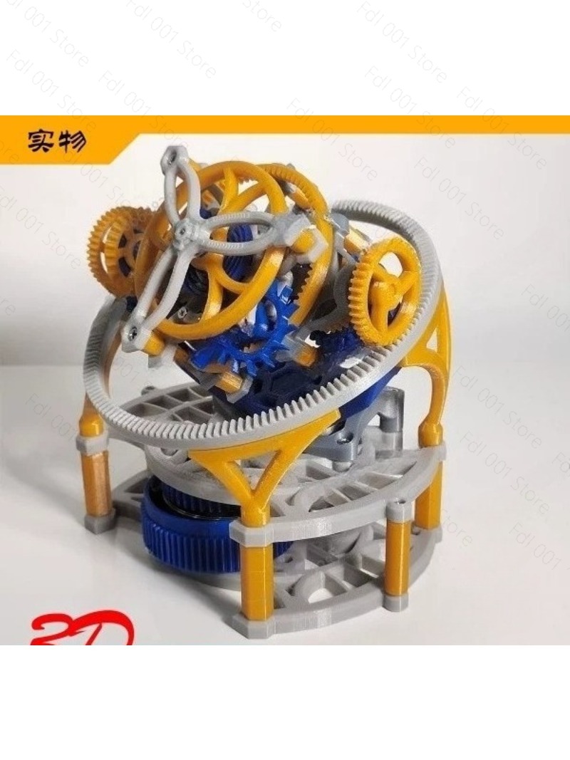 3D Printing Model Free - 2026 Q896 механический 3D-печатный трехосный турбийонный