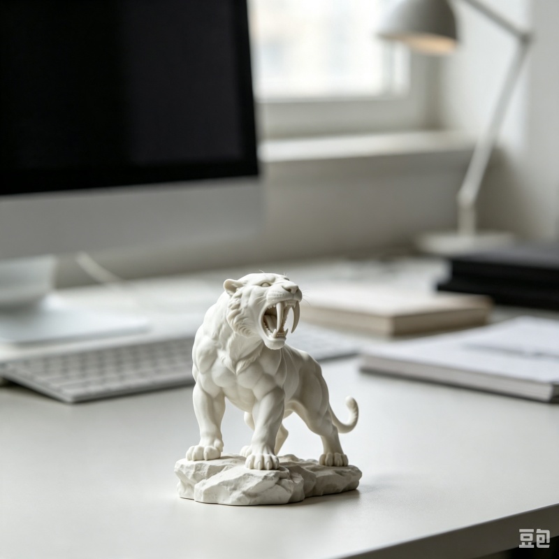 3D Printing Tooth - Фигурка саблезубого тигра, напечатанная на 3D-принтере,