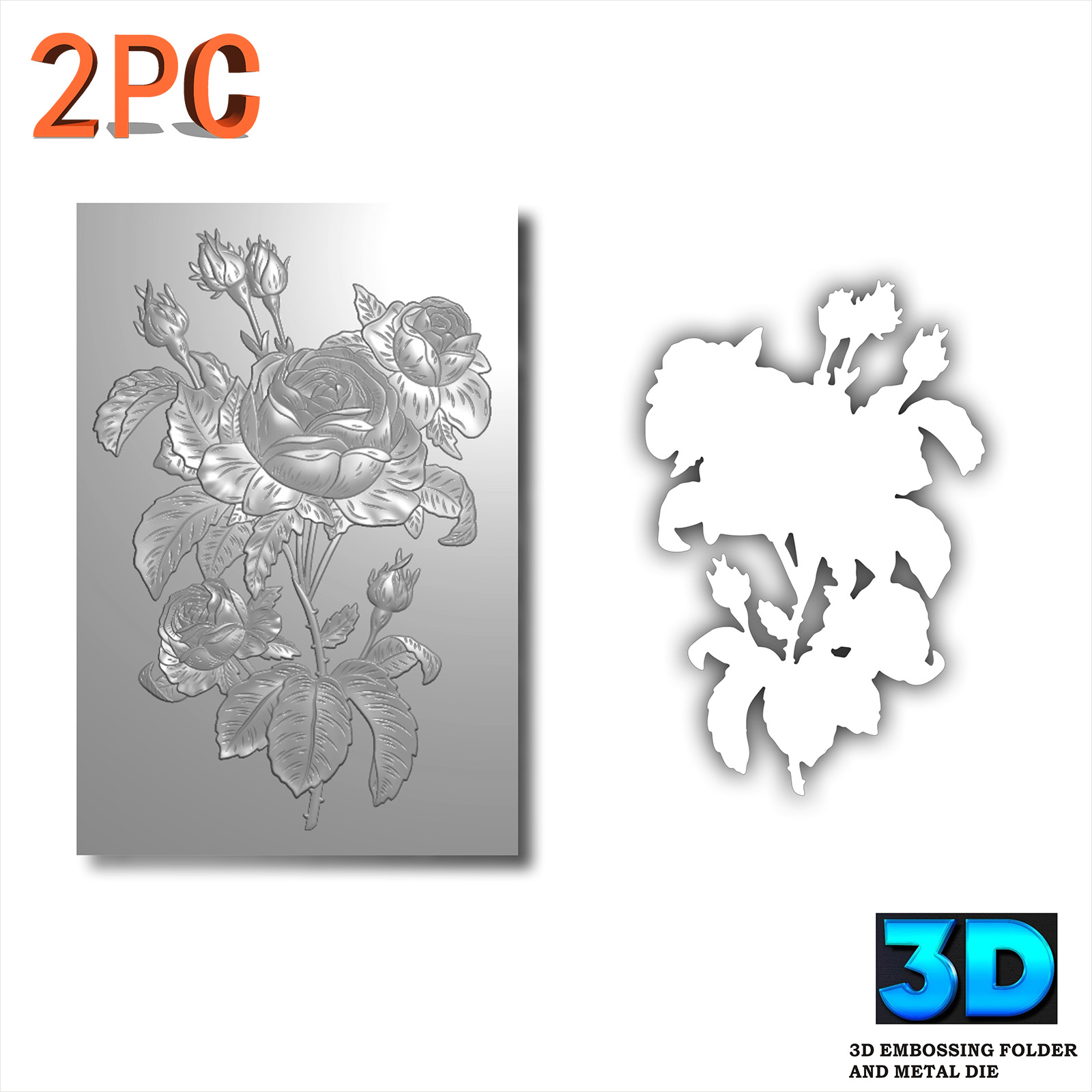 3D Printing Drawing - Набор из 2-х предметов: 3D-тиснильная папка