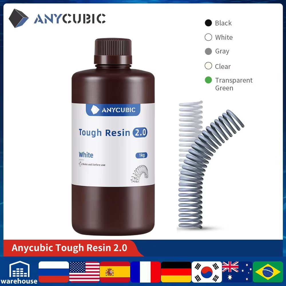 3D Printing Uv Resin - ANYCUBIC Гибкая прочная смола 2,0 405