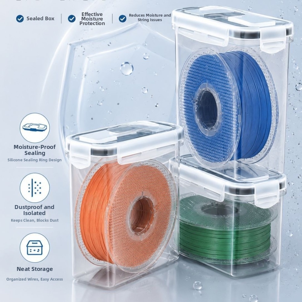 3D Printing With Pp - Прозрачный контейнер для филамента, пыленепроницаемый, герметичный,