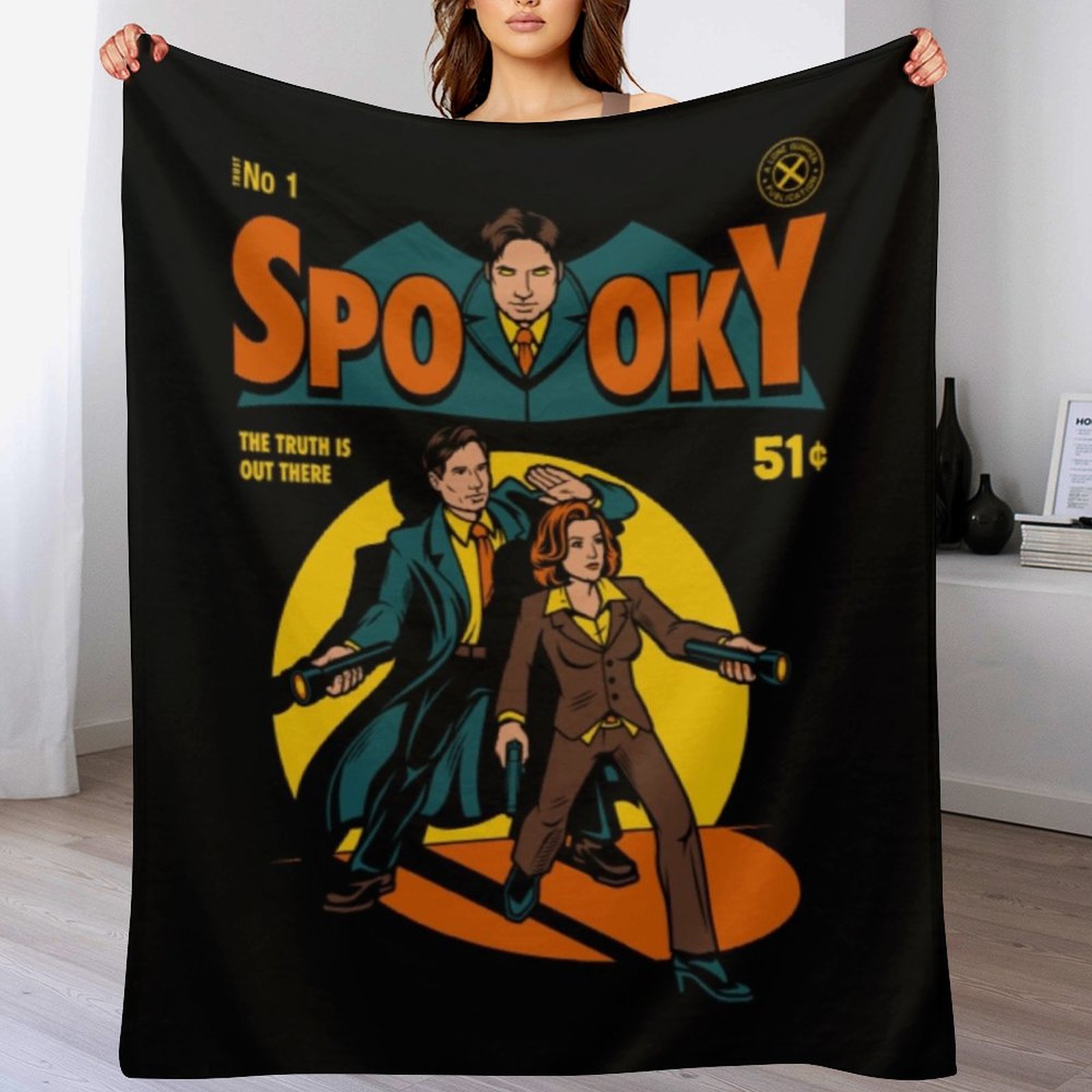 3D Printing File - Плед X Files, Spooky Comic, мягкий