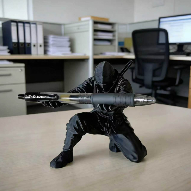 3D Printing Office Setup - Подставка для ручек в виде ниндзя,