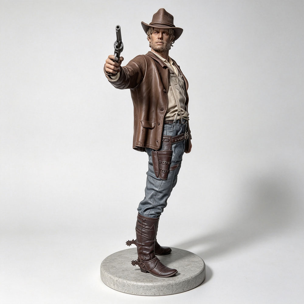 3D Printing Drawing - Фигурка ковбоя из Red Dead Redemption,