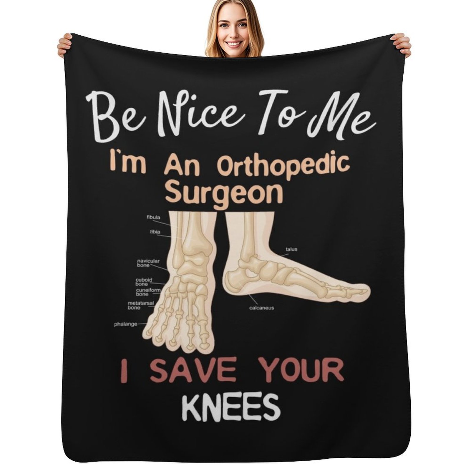 3D Printing Orthopedics - Забавный плед с дизайном ортопедического хирурга