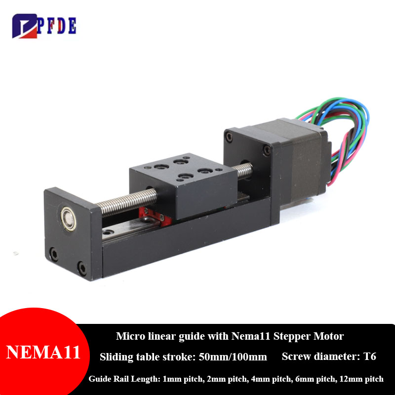 Lead Screw Stepper - Шаговый двигатель NEMA11, мини-линейная направляющая, небольшие