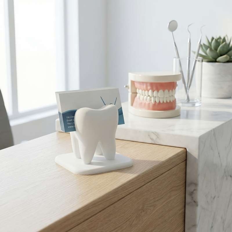 3D Printing Tooth - 3D-печатный держатель для визиток в форме