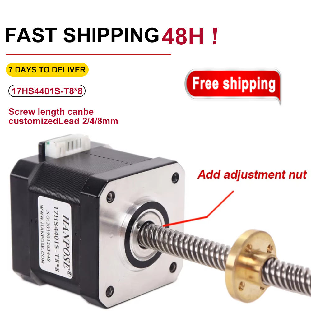 Шаговый двигатель Nema17 с шаг – обзор и цена Lead Screw Stepper