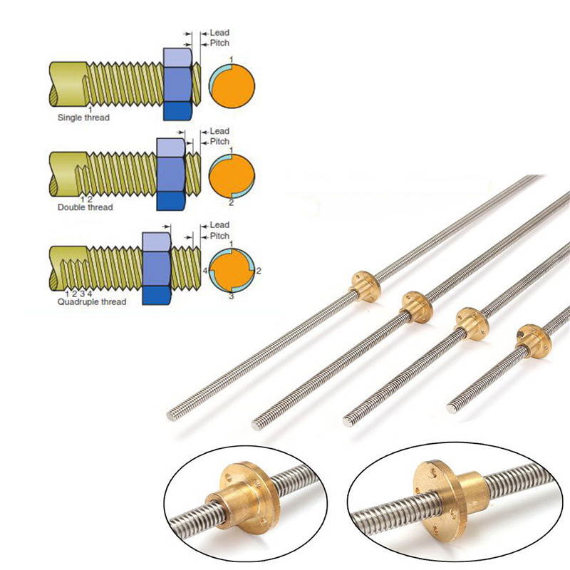 Трапецеидальный ходовой винт T – обзор и цена Lead Screw Stepper