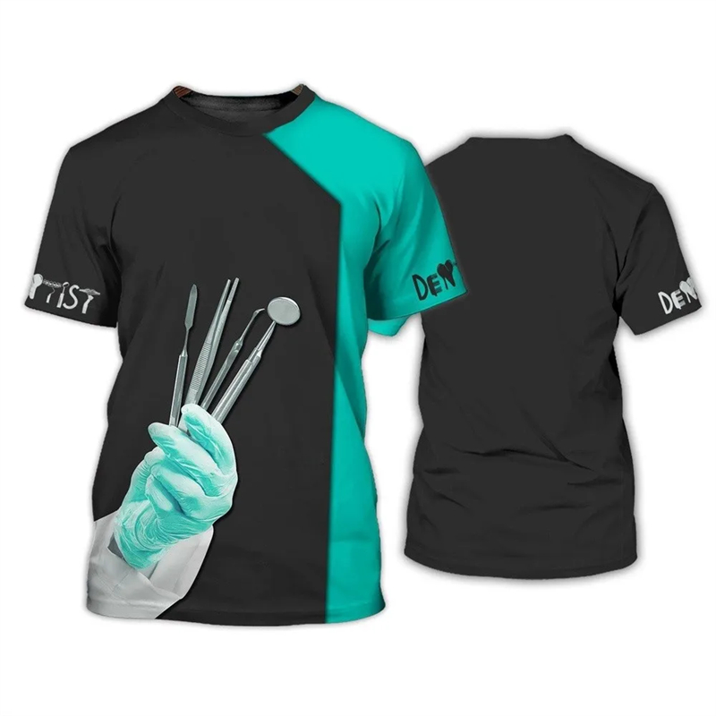 2024 Men's T-shirt Tooth 3d Pr – обзор и цена 3D Printing Tooth